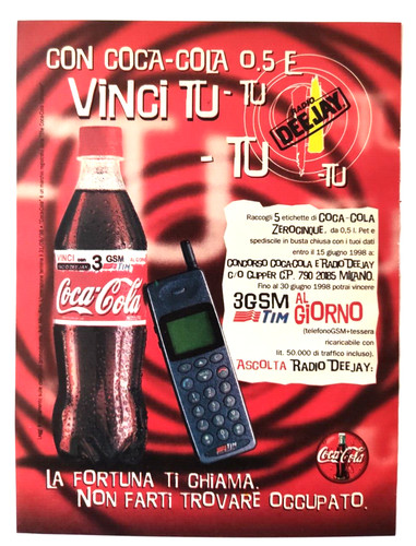 Pubblicita coca cola - coca-cola, gsm